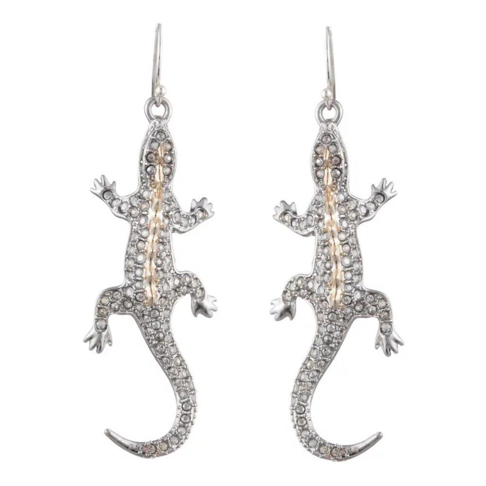 Alexis Bittar Crystal Encrusted Lizard Earrings